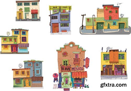 Animated Buildings, 25xEPS