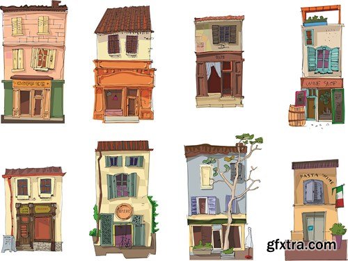 Animated Buildings, 25xEPS