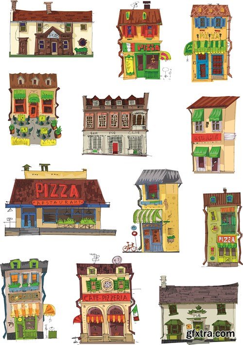 Animated Buildings, 25xEPS