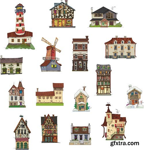 Animated Buildings, 25xEPS