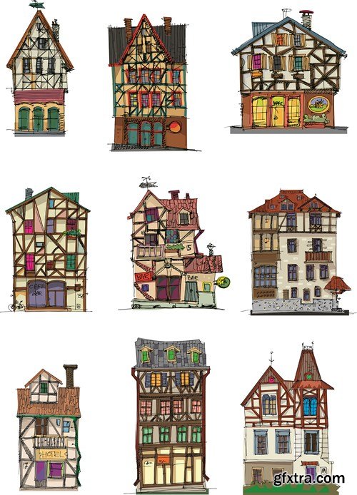 Animated Buildings, 25xEPS