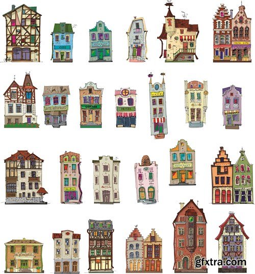 Animated Buildings, 25xEPS