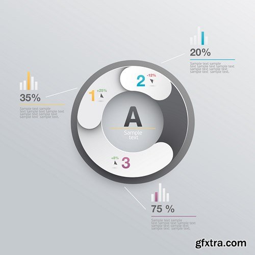 Collection of infographics vol.33, 25xEPS