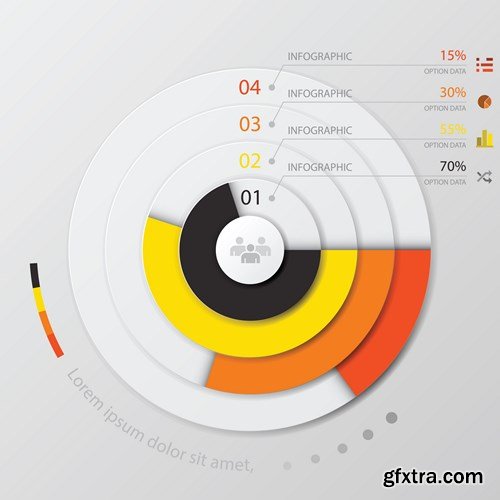 Collection of infographics vol.33, 25xEPS