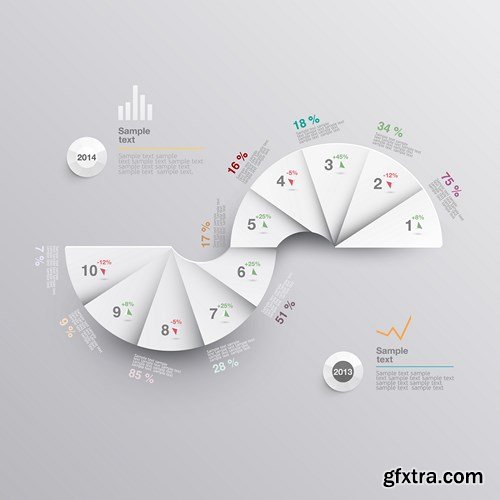 Collection of infographics vol.33, 25xEPS