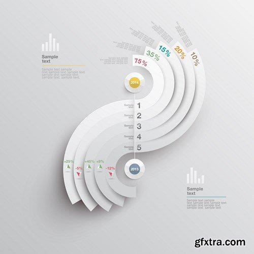 Collection of infographics vol.33, 25xEPS