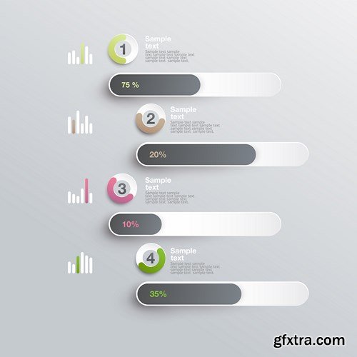 Collection of infographics vol.33, 25xEPS