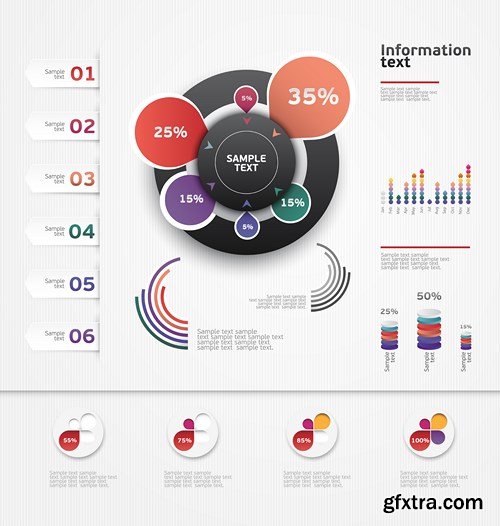 Collection of infographics vol.33, 25xEPS