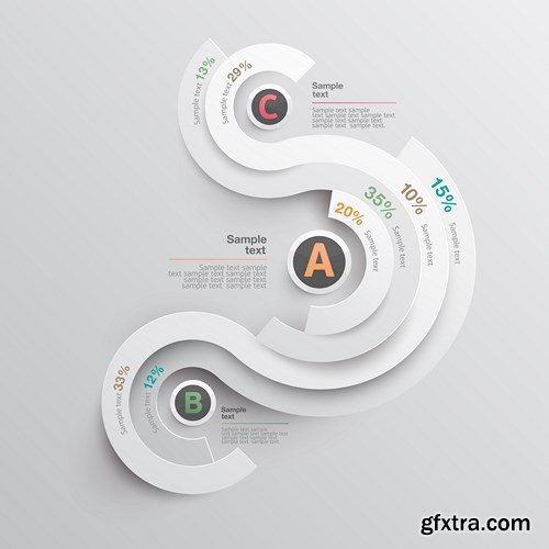 Collection of infographics vol.33, 25xEPS