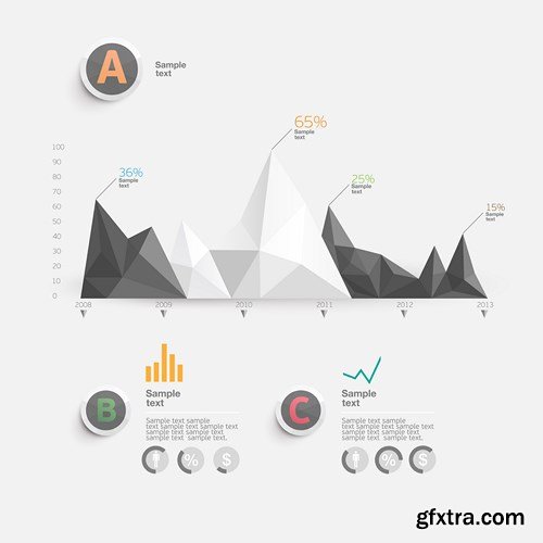 Collection of infographics vol.33, 25xEPS