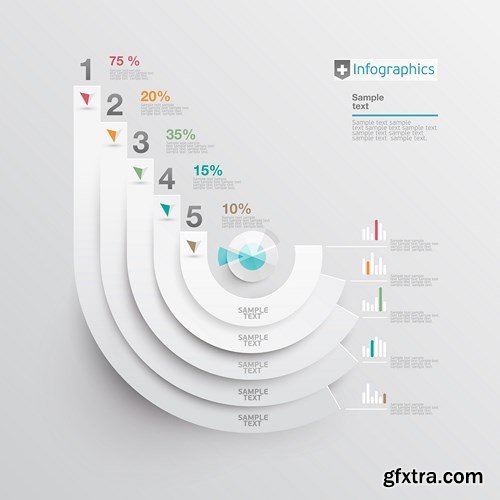 Collection of infographics vol.33, 25xEPS