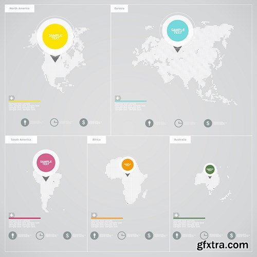 Collection of infographics vol.33, 25xEPS