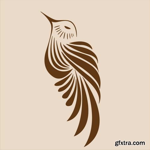 Stylized Birds II, 25xEPS Stylized Birds II, 25xEPS