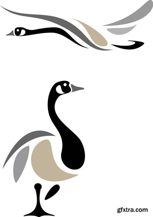 Stylized Birds II, 25xEPS Stylized Birds II, 25xEPS