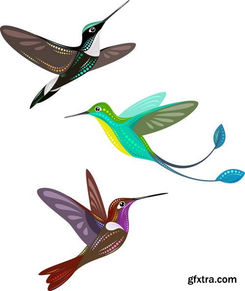 Stylized Birds II, 25xEPS Stylized Birds II, 25xEPS