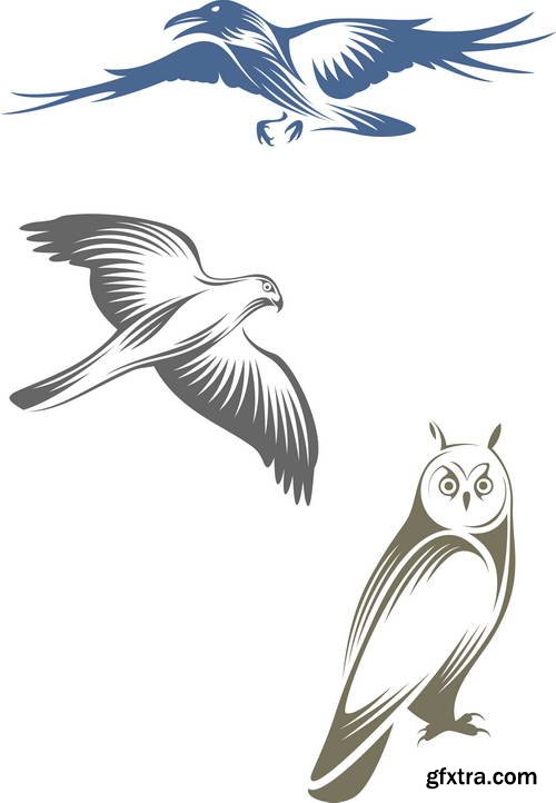 Stylized Birds II, 25xEPS Stylized Birds II, 25xEPS