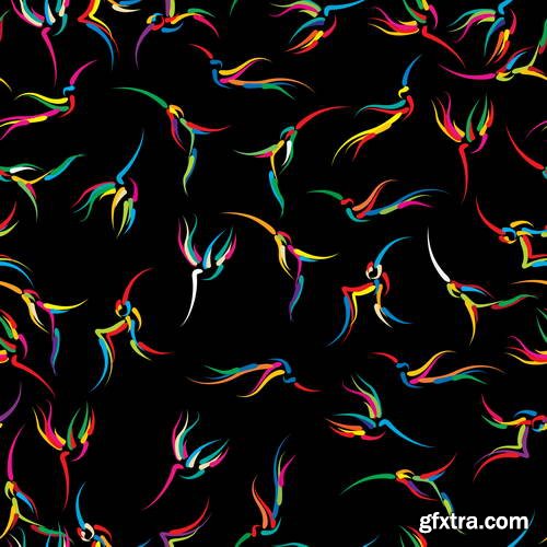 Stylized Birds II, 25xEPS Stylized Birds II, 25xEPS