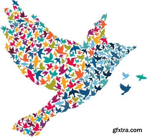Stylized Birds II, 25xEPS Stylized Birds II, 25xEPS