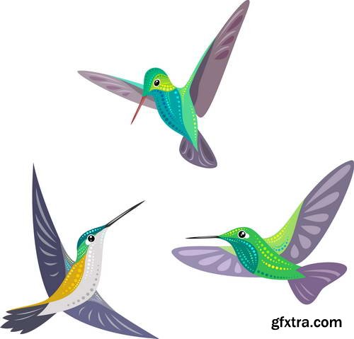 Stylized Birds II, 25xEPS Stylized Birds II, 25xEPS