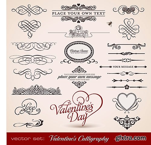Calligraphic design elements - VectorImages