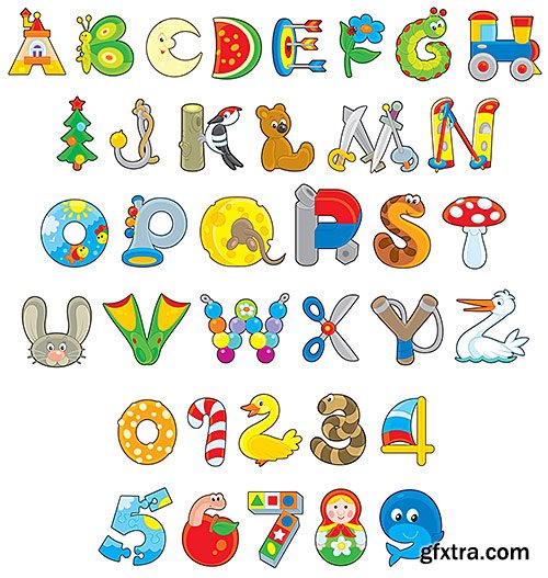 Collection toys - Vector, 25xEPSs