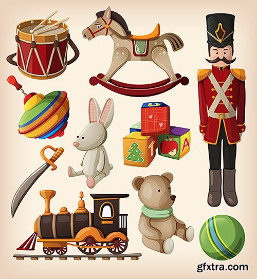 Collection toys - Vector, 25xEPSs