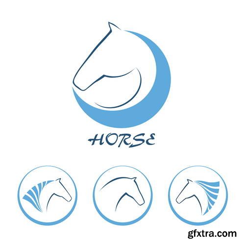 Horse Design Elements 25xEPS