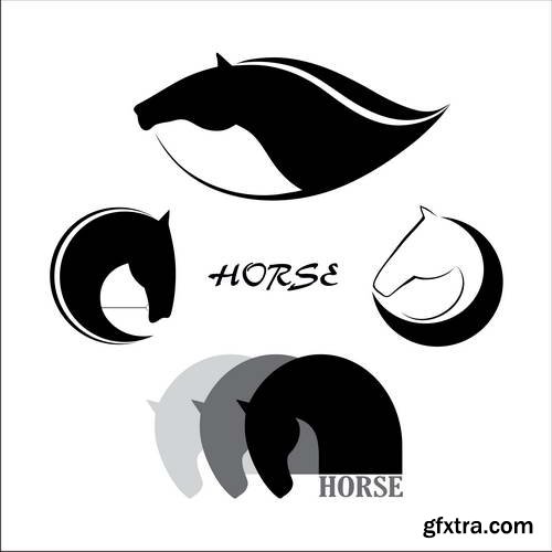 Horse Design Elements 25xEPS