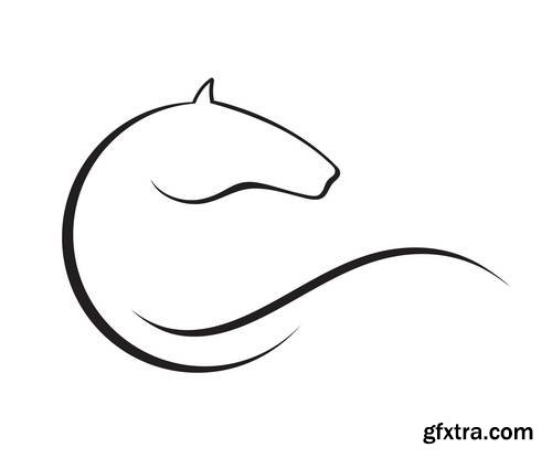 Horse Design Elements 25xEPS