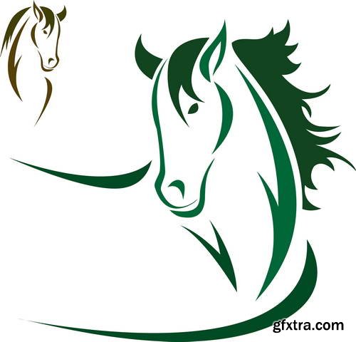 Horse Design Elements 25xEPS