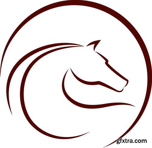 Horse Design Elements 25xEPS