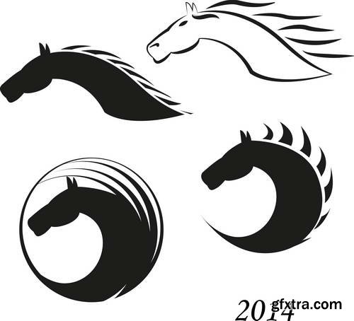 Horse Design Elements 25xEPS