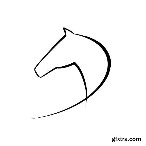 Horse Design Elements 25xEPS