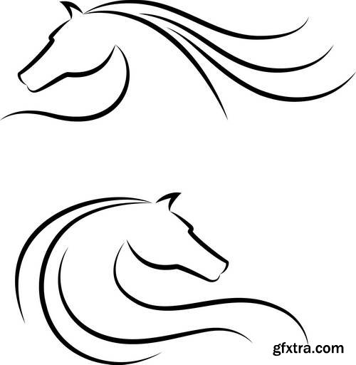 Horse Design Elements 25xEPS