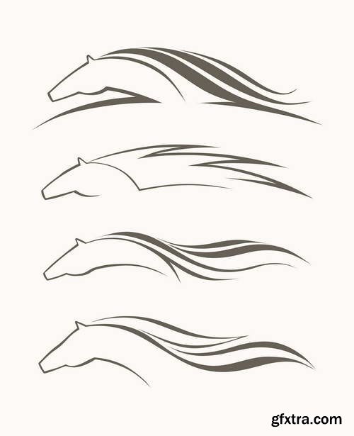 Horse Design Elements 25xEPS