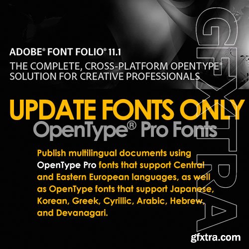 Adobe FontFolio 11.1 Update Fonts (PRO)