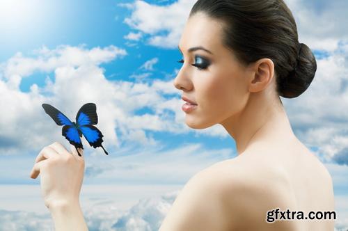 Young Woman with a Butterfly, 25xJPGs