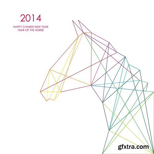 New Year of the Horse 2014 vol.2, 25xEPS, AI