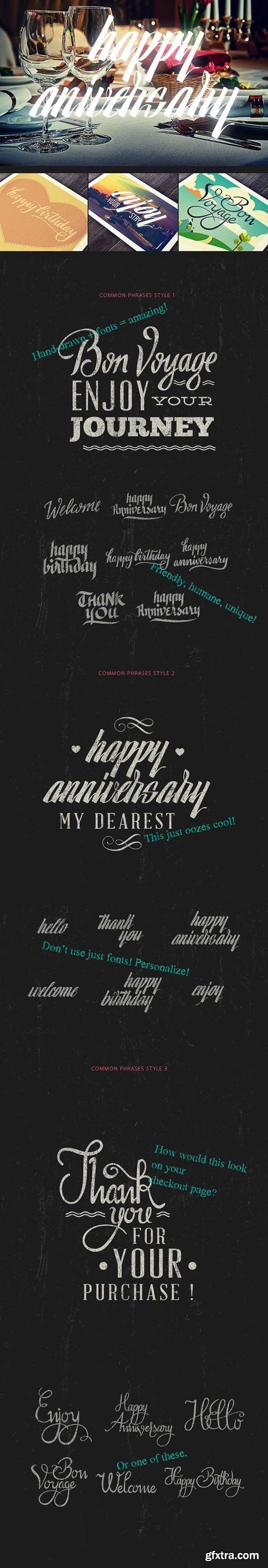 TypeZilla 2 - Super Premium Handcrafted Typography Set + Bonus