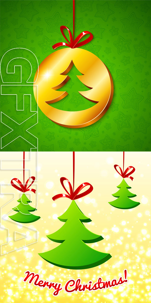 Legal release - Sweet Christmas cards and elements vector