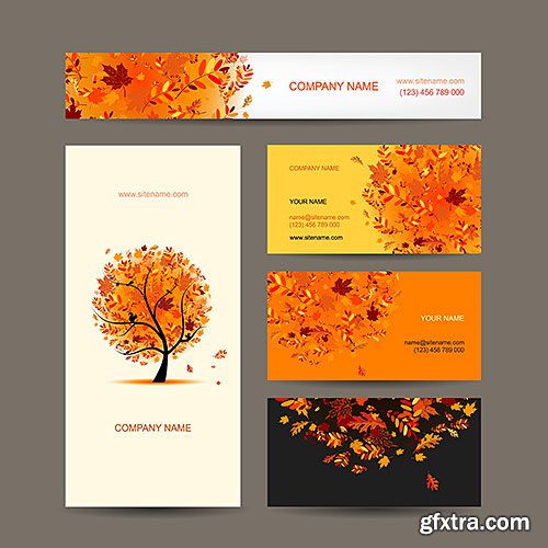 Business cards design, style, collection - VectorStock