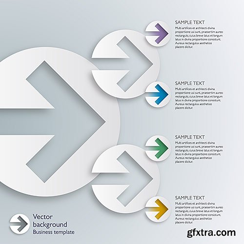 Design templates for enterprises, infographics 6 - VectorStock