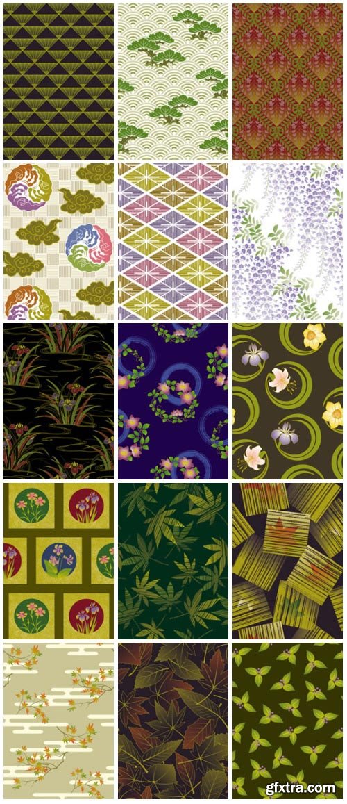 SoftEgg - DesignPower Wagara 4 Vector Patterns 100xEPS