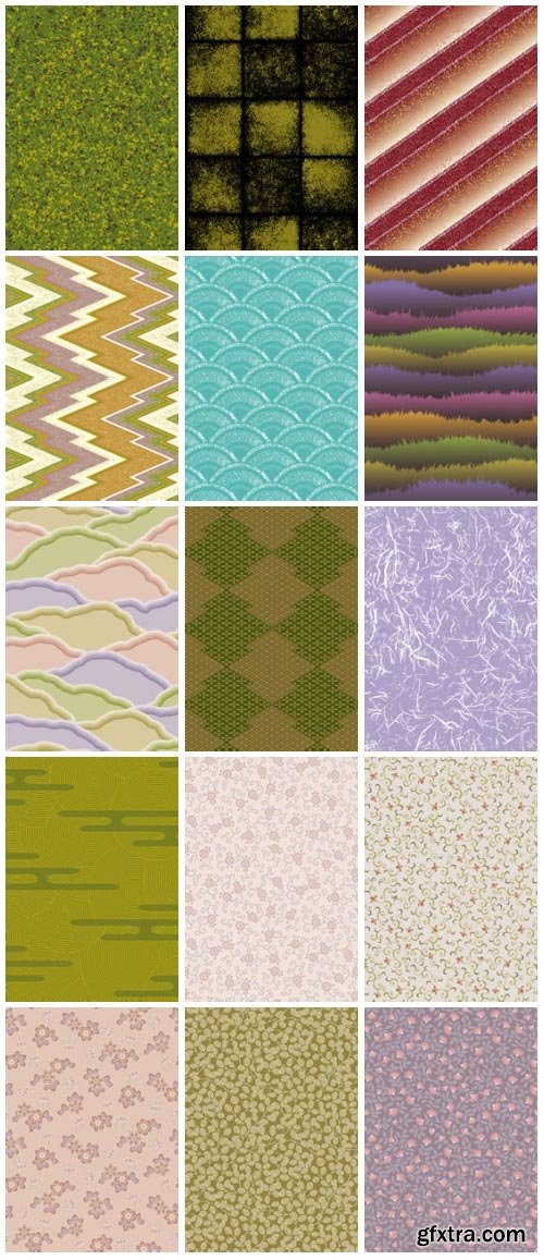 SoftEgg - DesignPower Wagara 4 Vector Patterns 100xEPS