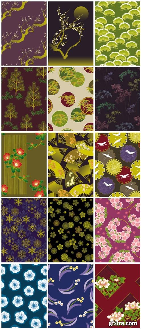 SoftEgg - DesignPower Wagara 4 Vector Patterns 100xEPS