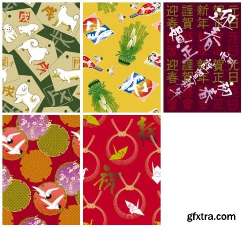 SoftEgg - DesignPower Wagara 6 Vector Patterns 100xEPS