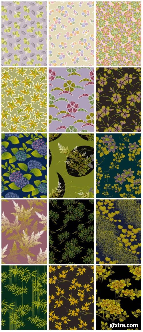 SoftEgg - DesignPower Wagara 6 Vector Patterns 100xEPS