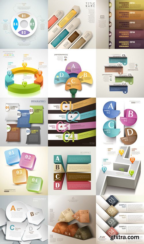 Collection of Infographics #37, 25xEPS