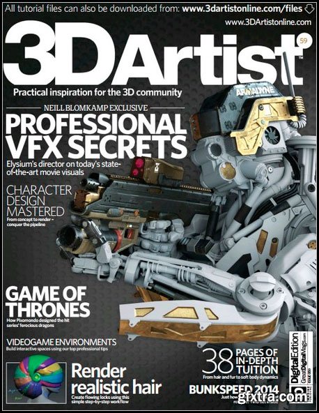 3D Artist Issue 59 Magazine + DISC