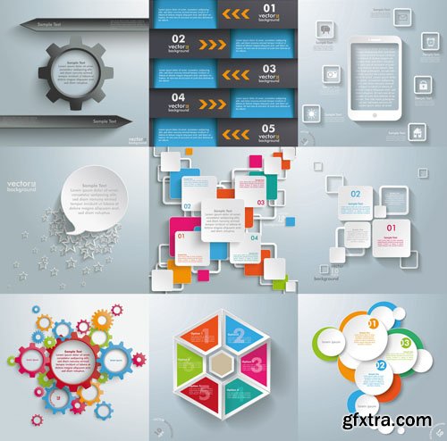 Collection of infographics vol.38, 25xEPS